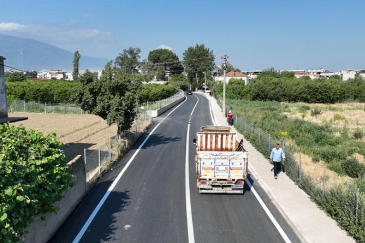 Bursa Gürsu'da İsabey yolu bayrama yetiştirildi