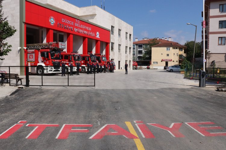 Düzce'de itfaiyeye donanımlı yeni bina