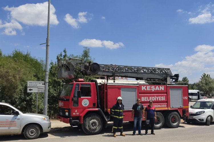 Edirne Erikli'de itfaiye teyakkuzda bekleyecek