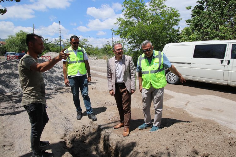 Kayseri Hacılar'da içme suyu çalışması sürüyor