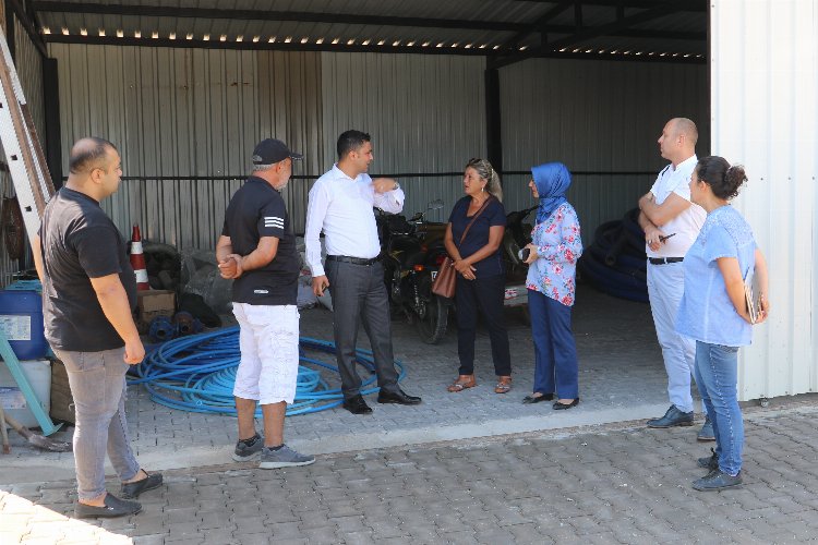 Manisa Ahmetli'de yeni şantiye alanına ziyaret