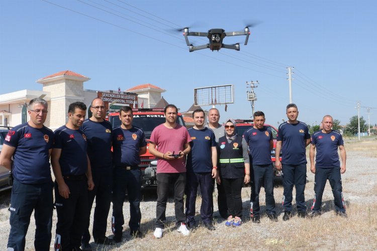 Manisa'nın itfaiye erleri drone eğitiminde