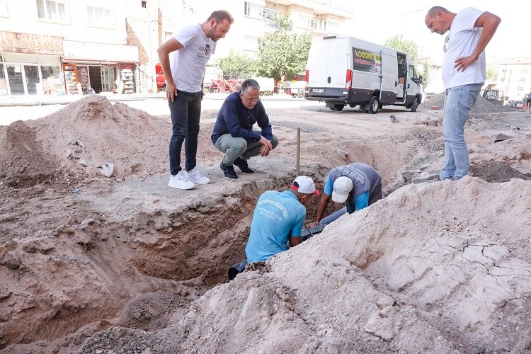 Nevşehir'de alt yapı çalışmalar sürüyor