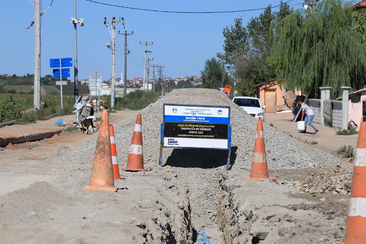 Sakarya Söğütlü'de içmesuyu hattı yenileniyor