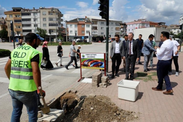 Bursa İnegöl'e fiber optik altyapı