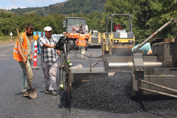 Gebze-Şile yoluna 14 bin ton asfalt