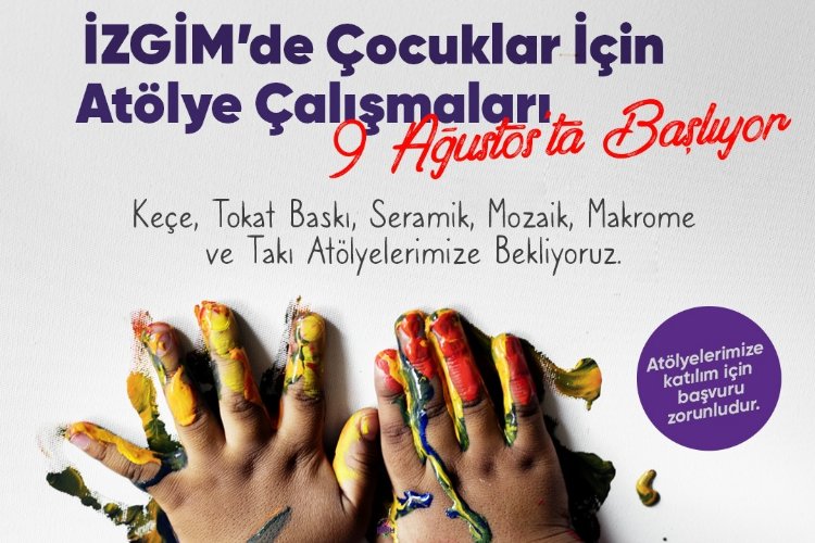 İZGİM’de çocuklara atölye