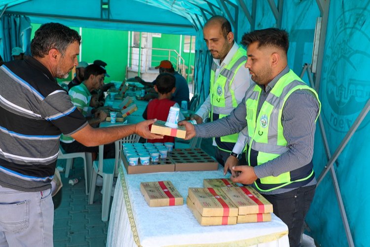 Kayseri Talas'ta çiftçilere kumanya