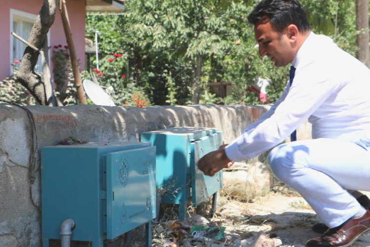 Manisa Gördes'te sayaçlar hane dışına taşındı