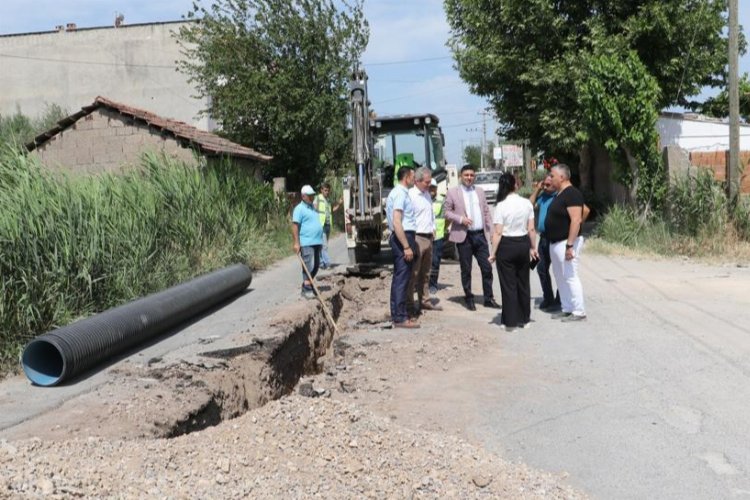 Manisa Rumeli Caddesi'nde altyapıya rehabilite