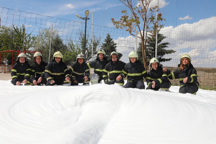 Nevşehir'de cezaevi personeline itfaiyeden eğitim 