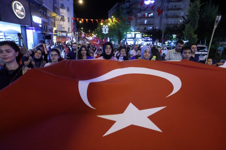 Nevşehir'de coşkulu fener alayı