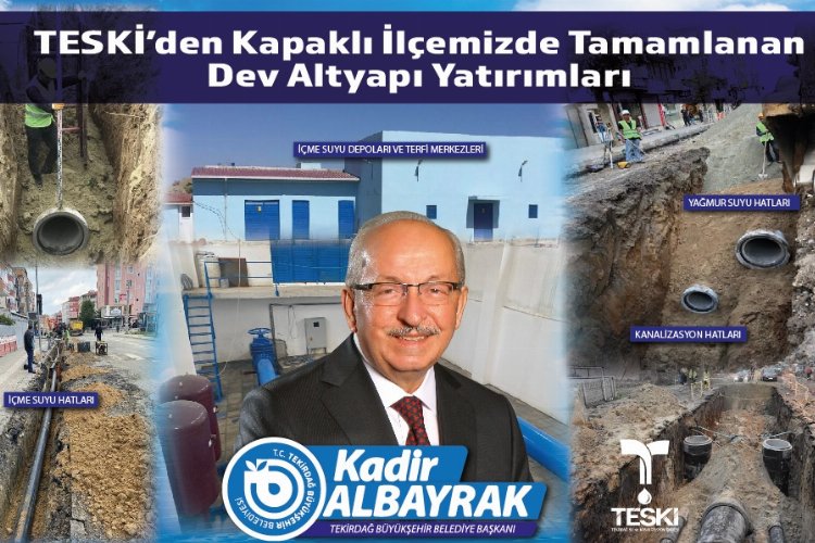 TESKİ'den Kapaklı’da dev altyapı çalışmaları